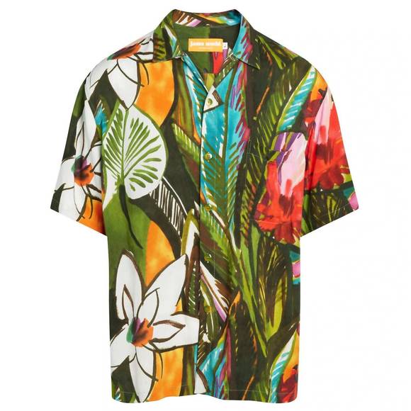 NEW JAMS WORLD men's retro button down shirt in tarragon - Picture 1 of 2